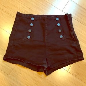Forever 21 High Waisted Black Shorts